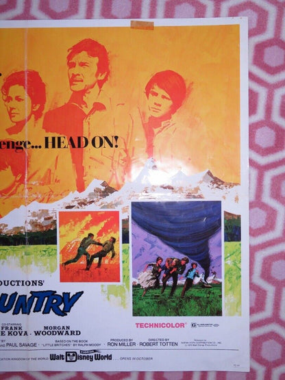 THE WILD COUNTRY US HALF SHEET (22"x 28") POSTER DISNEY RON HOWARD 1970