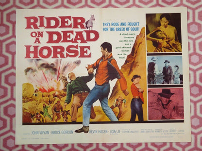 RIDER ON A DEAD HORSE US HALF SHEET (22"x 28") POSTER JOHN VIVYAN 1962