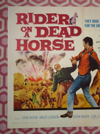 RIDER ON A DEAD HORSE US HALF SHEET (22"x 28") POSTER JOHN VIVYAN 1962