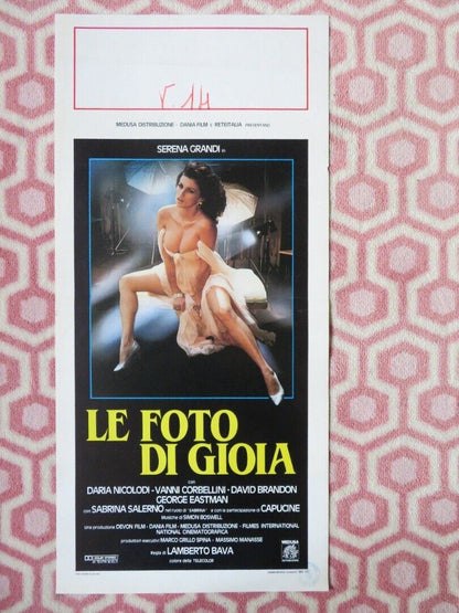 LE FOTO DI GIOIA / Delirium ITALIAN LOCANDINA (27.5"x13") POSTER D NICOLODI '87