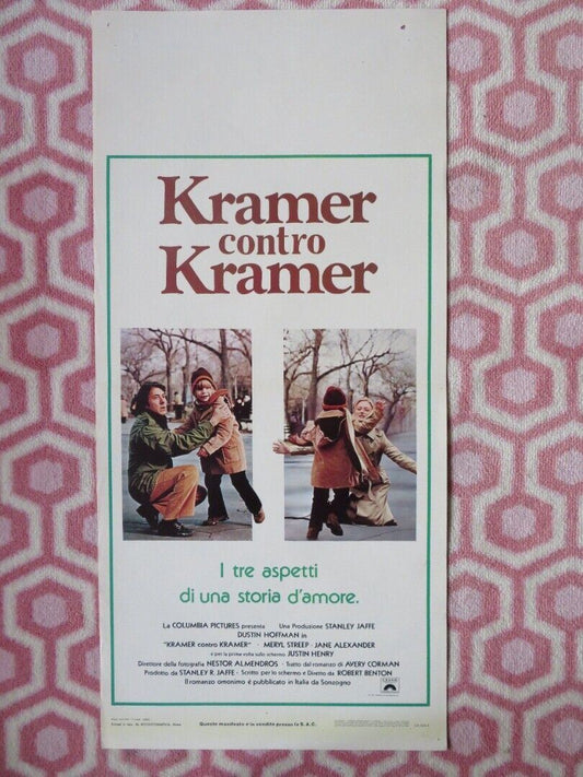 KRAMER CONTRO KRAMER /Kramer vs. Kramer ITALIAN LOCANDINA (27.5"x13") POSTER '79