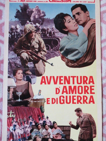 AVVENTURA D'AMORE E DI GUERRA ITALIAN LOCANDINA (27.5"x13") POSTER T TRYON '61