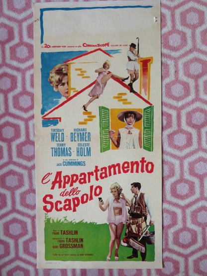 L'APPARTAMENTO DELLO SCAPOLO ITALIAN LOCANDINA (27.5"x13") POSTER T WELD '61