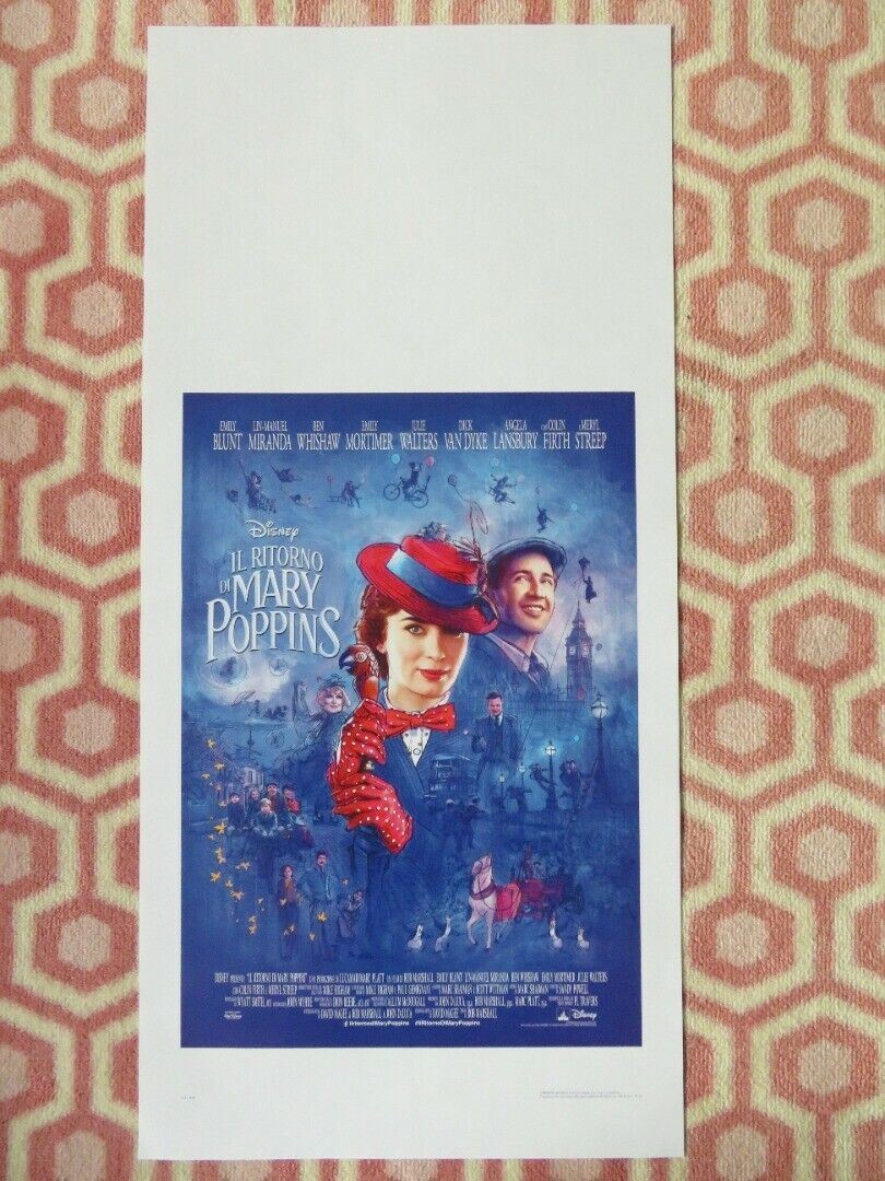 MARY POPPINS RETURNS ITALIAN LOCANDINA (27.5"x13") POSTER DISNEY 2018