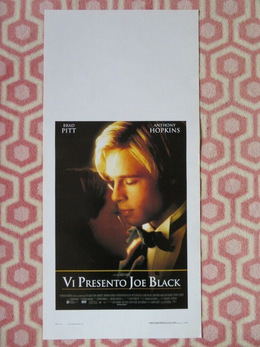 MEET JOE BLACK ITALIAN LOCANDINA (27.5"x13.5") POSTER  BRAD PITT A. HOPKINS 1999