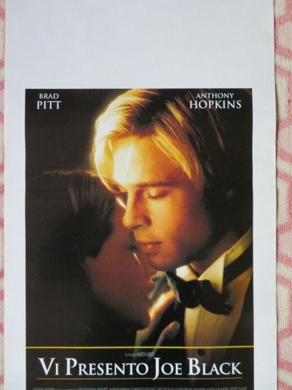 MEET JOE BLACK ITALIAN LOCANDINA (27.5"x13.5") POSTER  BRAD PITT A. HOPKINS 1999