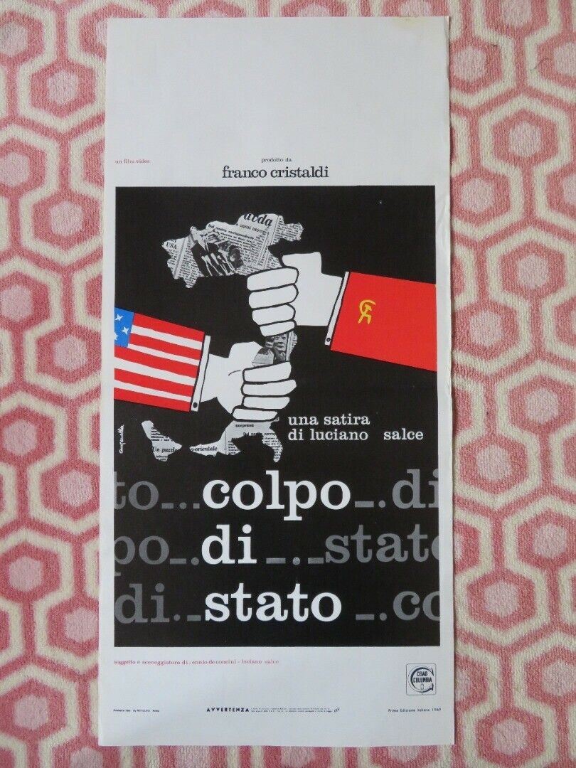 COLPO DI STATO / Coup D'Etat  ITALIAN LOCANDINA (27.5"x13") POSTER 1969