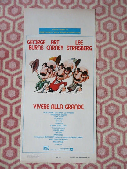 VIVERE ALLA GRANDE/ GOING IN STYLE ITALIAN LOCANDINA (27.5"x13") POSTER 1980