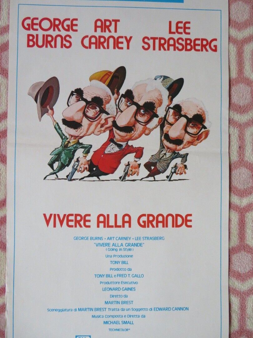 VIVERE ALLA GRANDE/ GOING IN STYLE ITALIAN LOCANDINA (27.5"x13") POSTER 1980