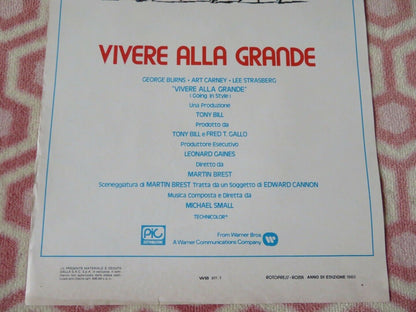 VIVERE ALLA GRANDE/ GOING IN STYLE ITALIAN LOCANDINA (27.5"x13") POSTER 1980