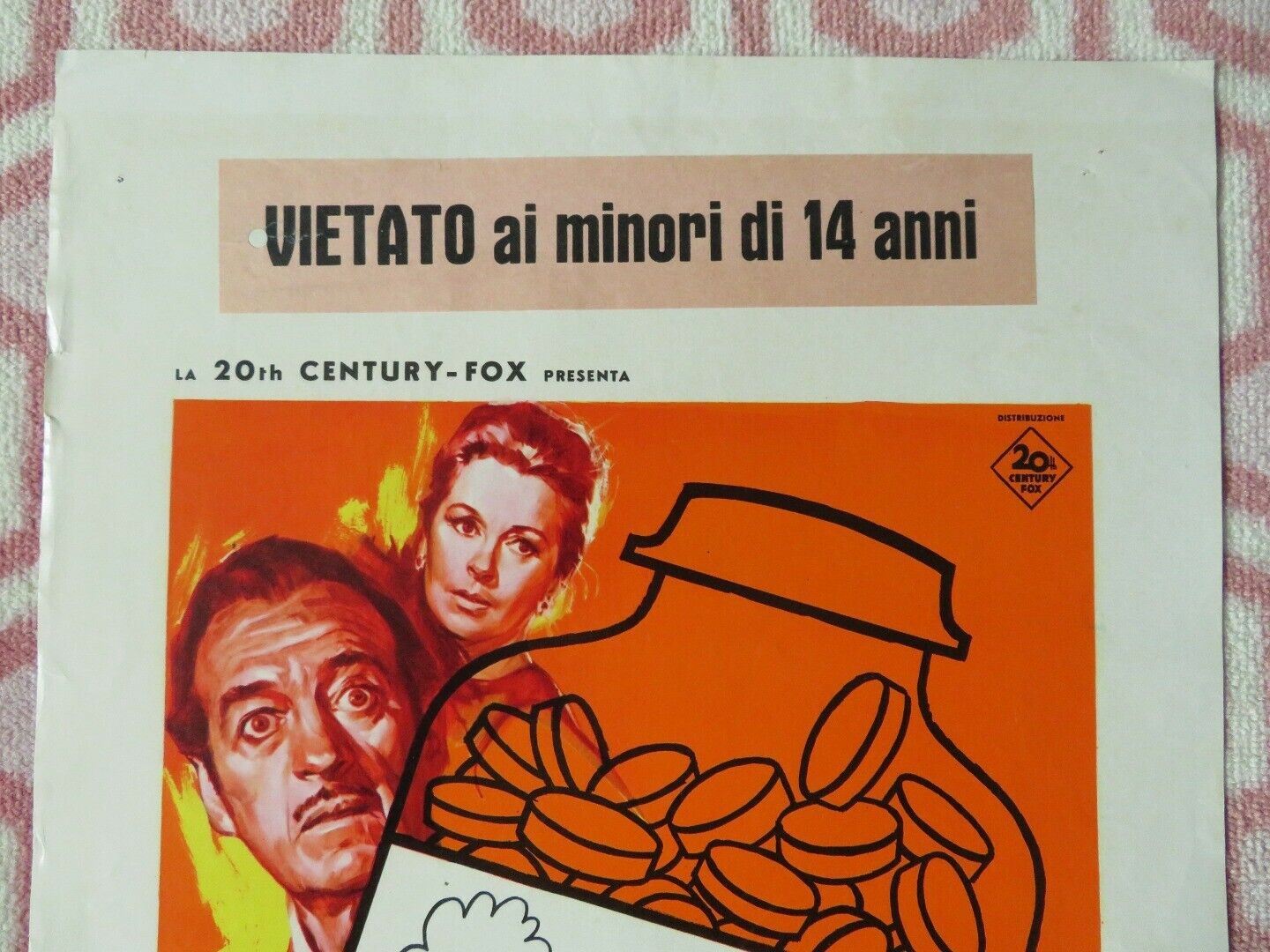 PRUDENZA E LA PILLOLA ITALIAN LOCANDINA (27.5"x13") POSTER DEBORAH KERR 1969