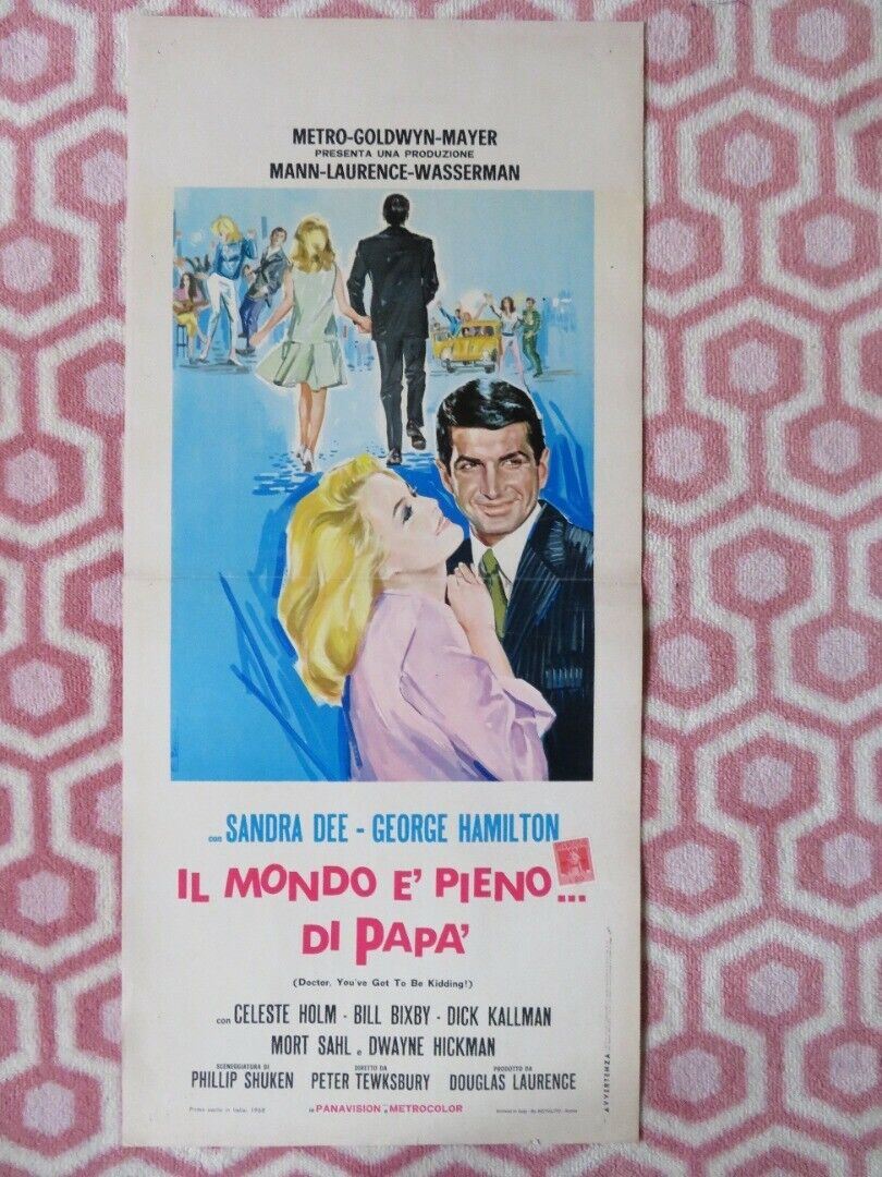 IL MONDO E' PIENO... DI PAPA' ITALIAN LOCANDINA (27.5"x12.5") POSTER S DEE 1968