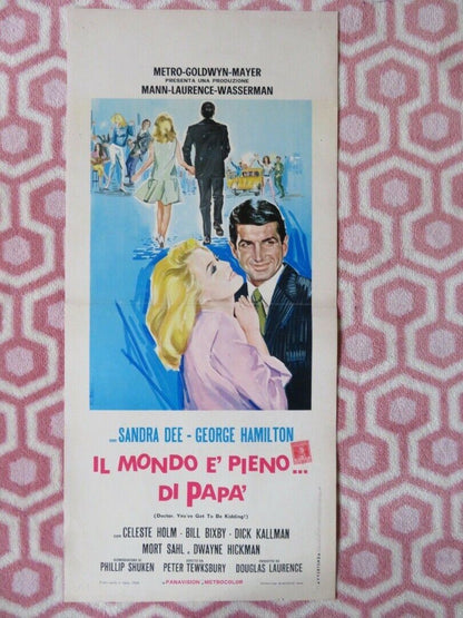 IL MONDO E' PIENO... DI PAPA' ITALIAN LOCANDINA (27.5"x12.5") POSTER S DEE 1968