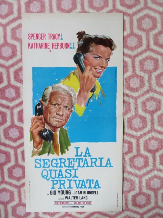 LA SEGRETARIA QUASI PRIVATA ITALIAN LOCANDINA (25.5"x12.5") POSTER 1958