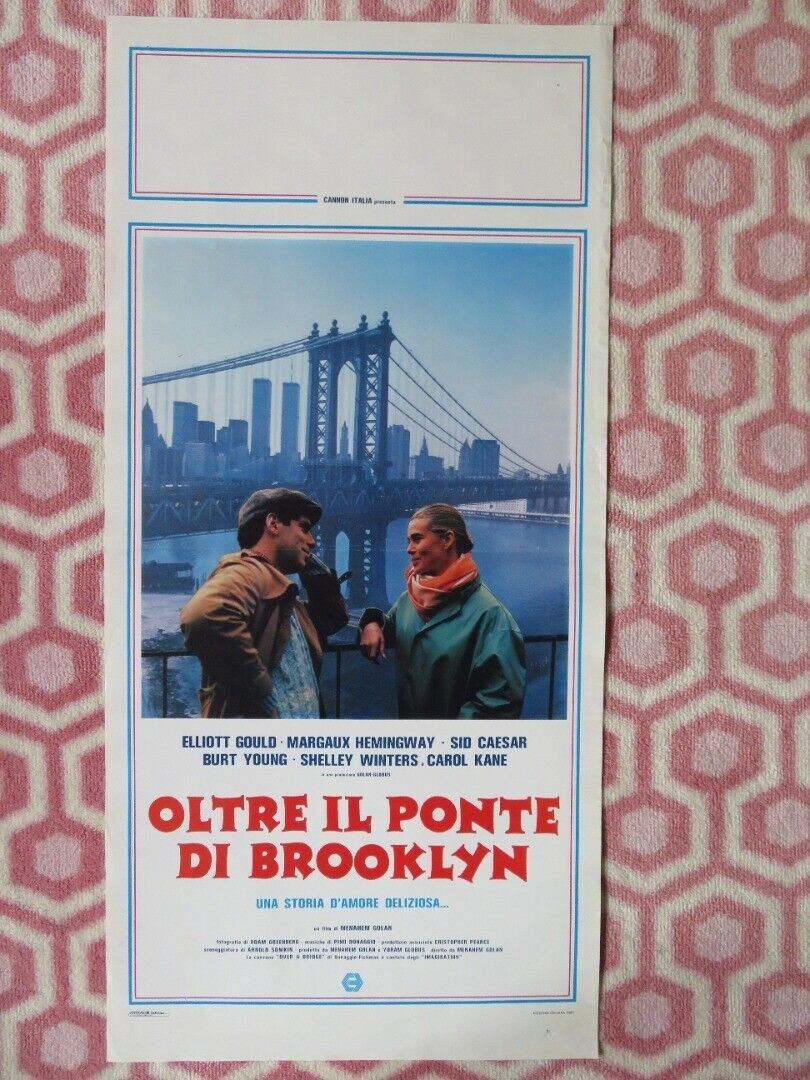 OLTRE IL PONTE DI BROOKLYN CANNON ITALIAN LOCANDINA (27.5"x13") POSTER 1984