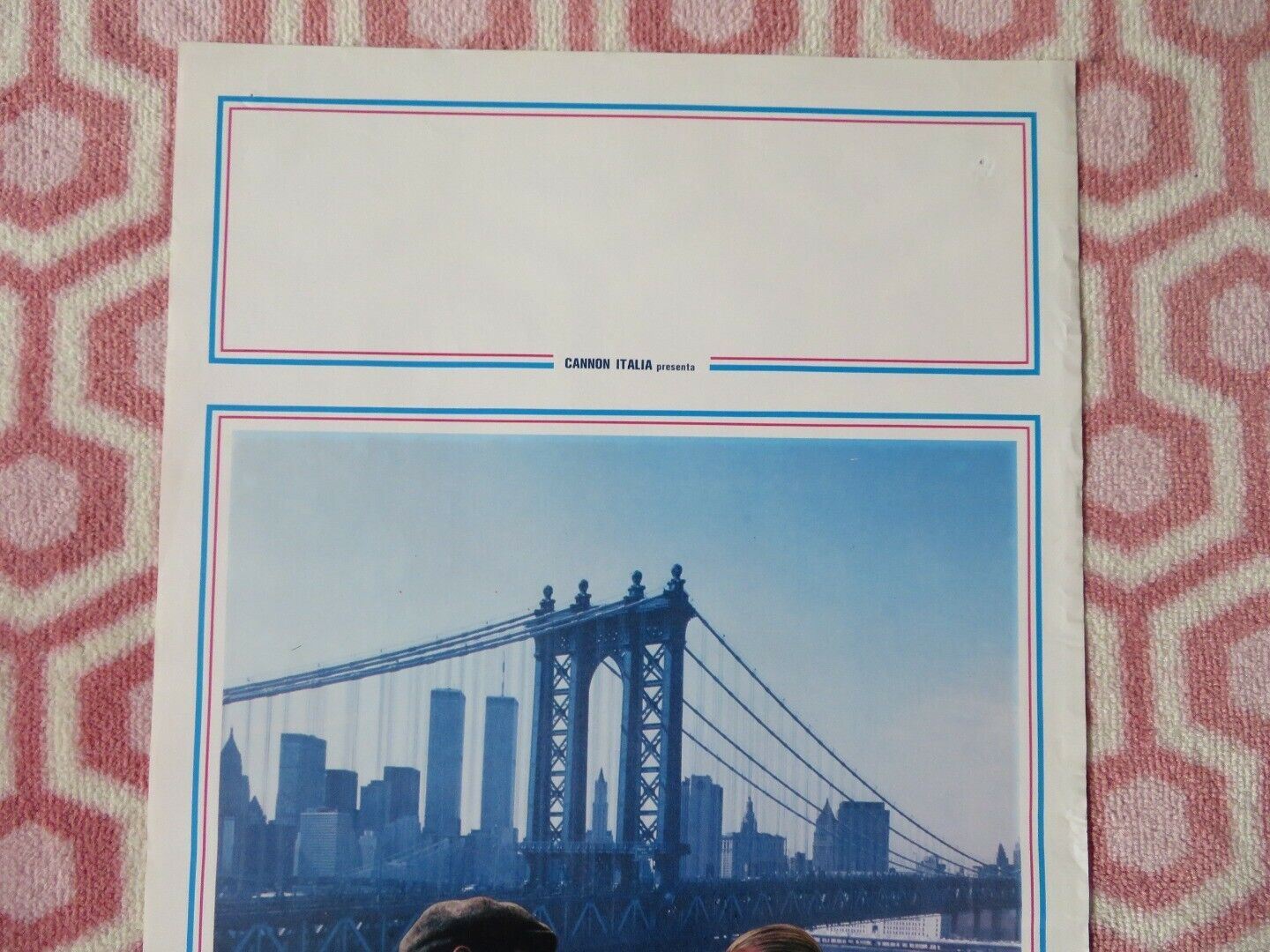 OLTRE IL PONTE DI BROOKLYN CANNON ITALIAN LOCANDINA (27.5"x13") POSTER 1984