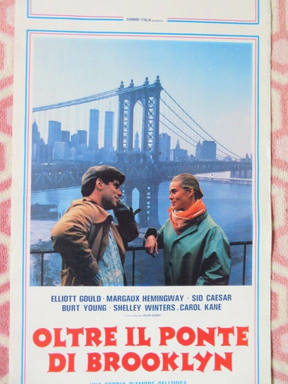 OLTRE IL PONTE DI BROOKLYN CANNON ITALIAN LOCANDINA (27.5"x13") POSTER 1984