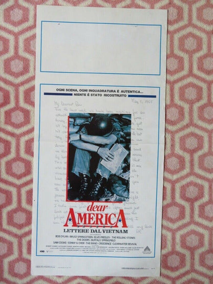 DEAR AMERICA: Letters from home  ITALIAN LOCANDINA (27.5"x13.5") POSTER 1988