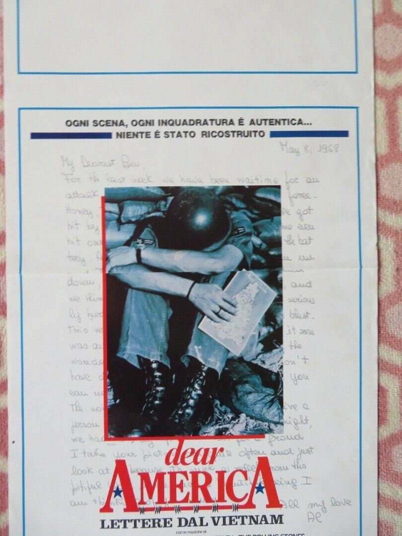 DEAR AMERICA: Letters from home  ITALIAN LOCANDINA (27.5"x13.5") POSTER 1988