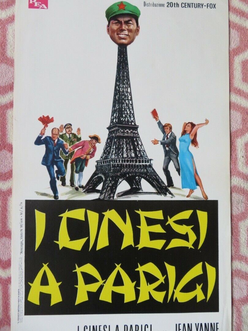 I CINESI A PARIGI / Chinese in Paris ITALIAN LOCANDINA (27.5"x13") POSTER 1974