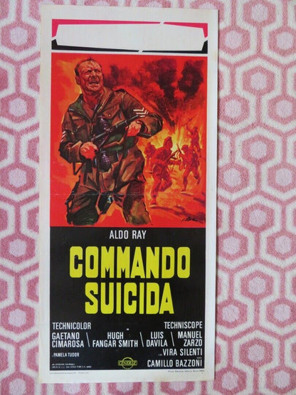 COMMANDO SUICIDA / Suicide Commandos ITALIAN LOCANDINA (27.5"x13") POSTER 1968