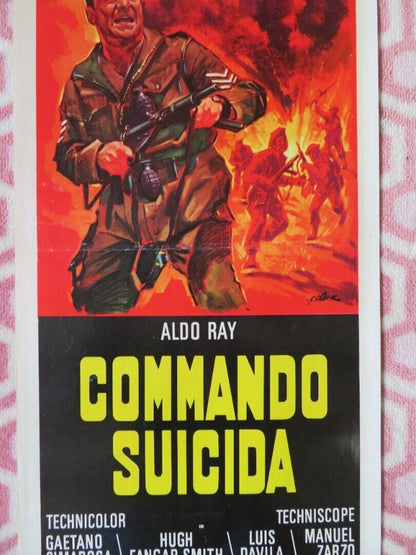 COMMANDO SUICIDA / Suicide Commandos ITALIAN LOCANDINA (27.5"x13") POSTER 1968