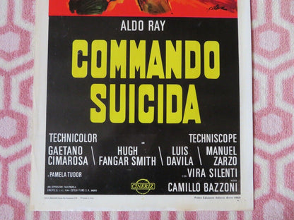 COMMANDO SUICIDA / Suicide Commandos ITALIAN LOCANDINA (27.5"x13") POSTER 1968