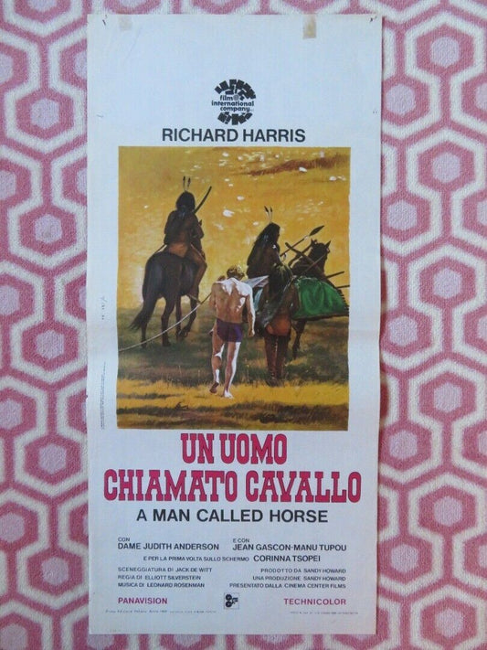 UN UOMO CHIAMATO CAVALLO ITALIAN LOCANDINA (27.5"x13") POSTER R HARRIS 1969