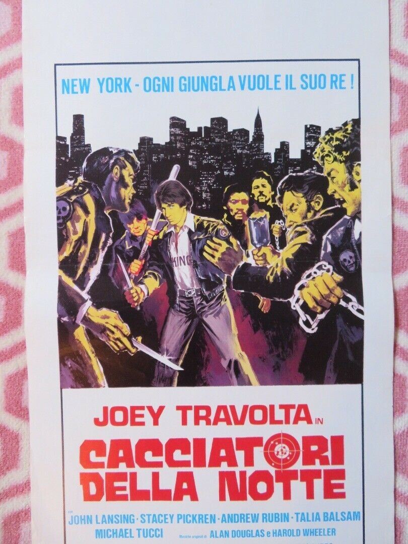 CACCIATORI DELLA NOTTE / Sunnyside ITALIAN LOCANDINA (27.5"x13") POSTER 1980