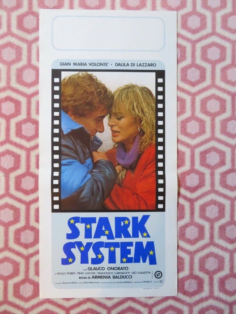 STARK SYSTEM  ITALIAN LOCANDINA (27.5"x13") POSTER GIAN MARIA VOLONTE' 1980