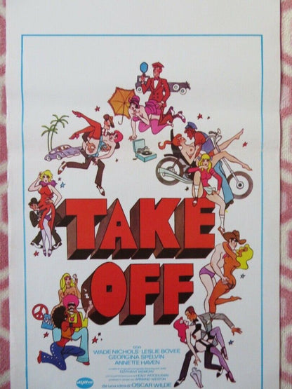 TAKE OFF  ADULT ITALIAN LOCANDINA (27.5"x13") POSTER LESLIE BOVEE 1978