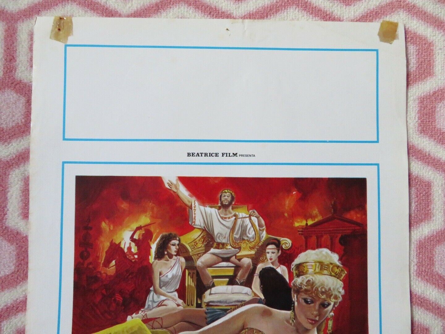 NERONE E POPPEA  ITALIAN LOCANDINA (27.5"x13") POSTER RUDY ADAMS 1982