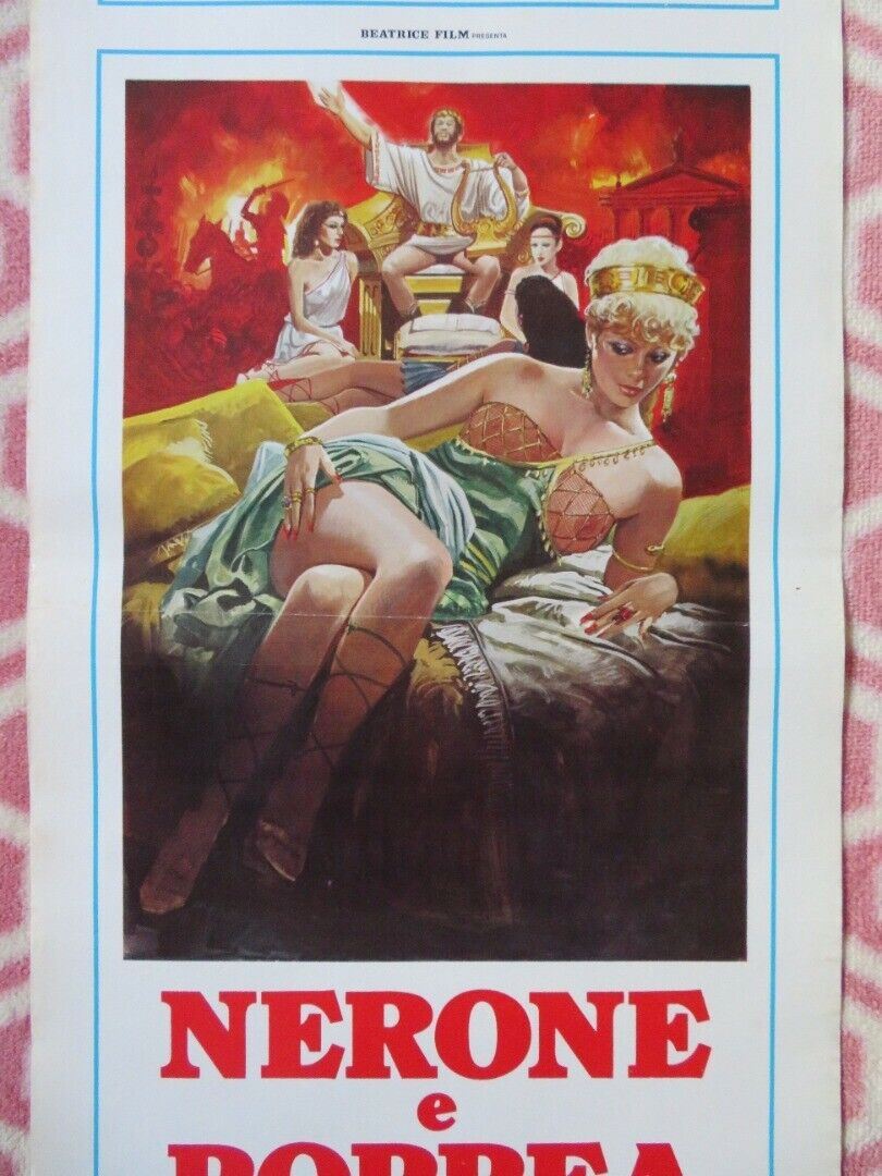 NERONE E POPPEA  ITALIAN LOCANDINA (27.5"x13") POSTER RUDY ADAMS 1982