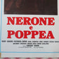 NERONE E POPPEA  ITALIAN LOCANDINA (27.5"x13") POSTER RUDY ADAMS 1982