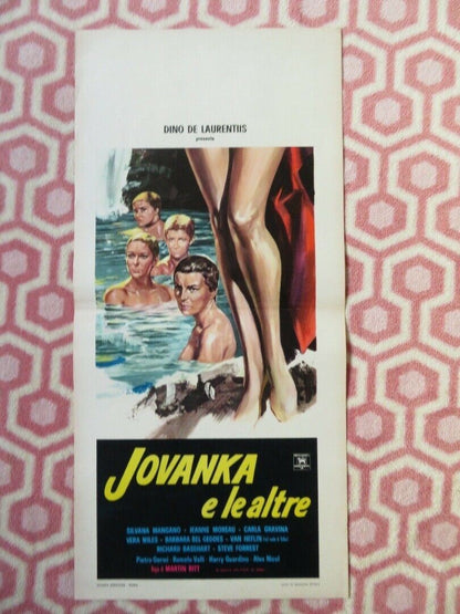 JOVANKA E LE ALTRE / 5 Branded Women ITALIAN LOCANDINA (27.5"x13") POSTER 1960