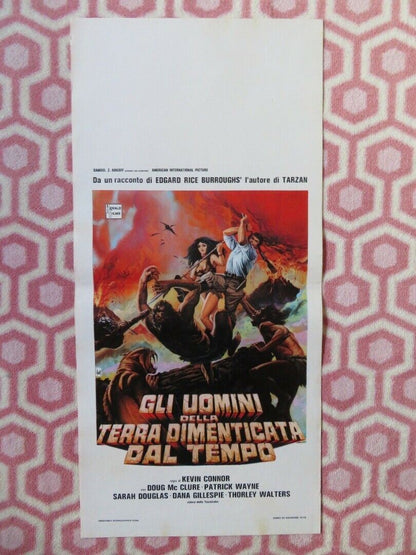 GLI UOMINI DELLA TERRA DIMENTICATA ... ITALIAN LOCANDINA (27.5"x13") POSTER 1978