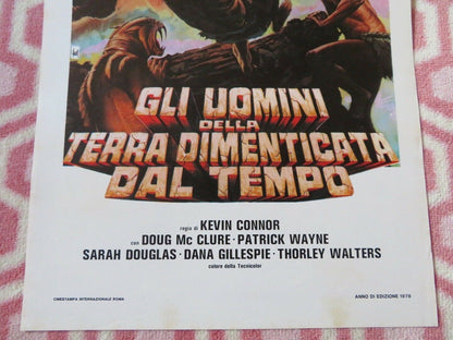 GLI UOMINI DELLA TERRA DIMENTICATA ... ITALIAN LOCANDINA (27.5"x13") POSTER 1978