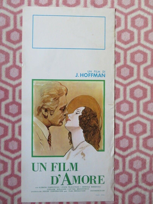 UN FILM D'AMORE /  The Leper  ITALIAN LOCANDINA (27.5"x13") POSTER 1982