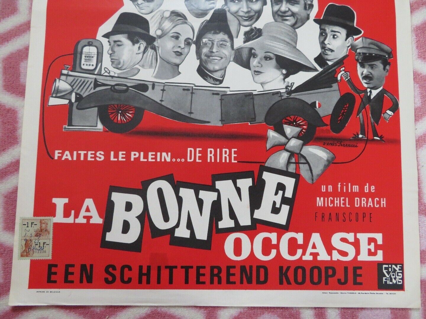 LA BONCE OCCASE/ The Real Bargain BELGIUM (22"x 14.5") POSTER JEAN-CLAUDE BRIALY