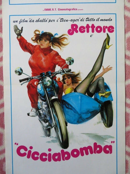 CICCIABOMBA  ITALIAN LOCANDINA (27.5"x13") POSTER PAOLA BORBONI 1982