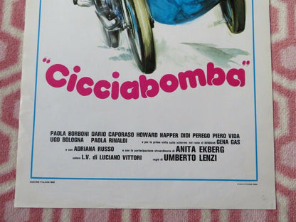 CICCIABOMBA  ITALIAN LOCANDINA (27.5"x13") POSTER PAOLA BORBONI 1982