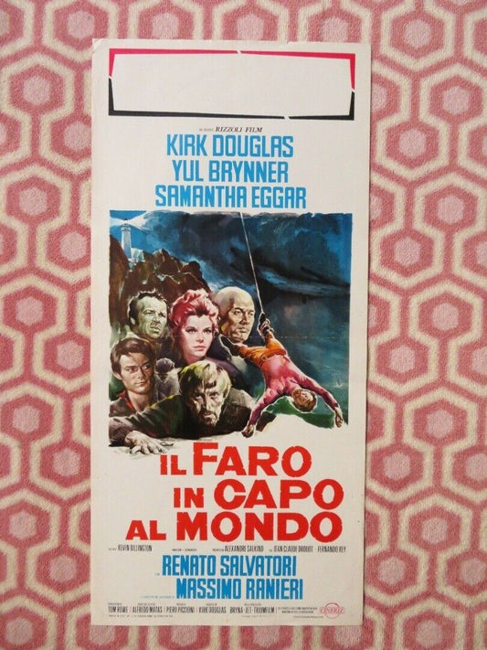 IL FARO IN CAPO AL MONDO ITALIAN LOCANDINA (27.5"x13") POSTER KIRK DOUGLAS 1972