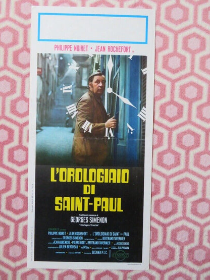 L'OROLOGIAIO DI SAINT-PAUL ITALIAN LOCANDINA (27.5"x13") POSTER P NOIRET 1974