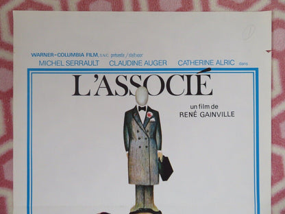 L'ASSOCIE BELGIUM (21.5"x 14.5") POSTER 1979 MICHEL SERRAULT CLAUDINE AUGER