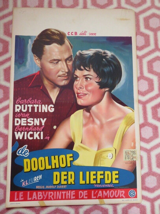 DOOLHOF DER LIEFDE/ FRAUENSEE BELGIUM (21.5"x 14") POSTER BARBARA RUTTING 1958