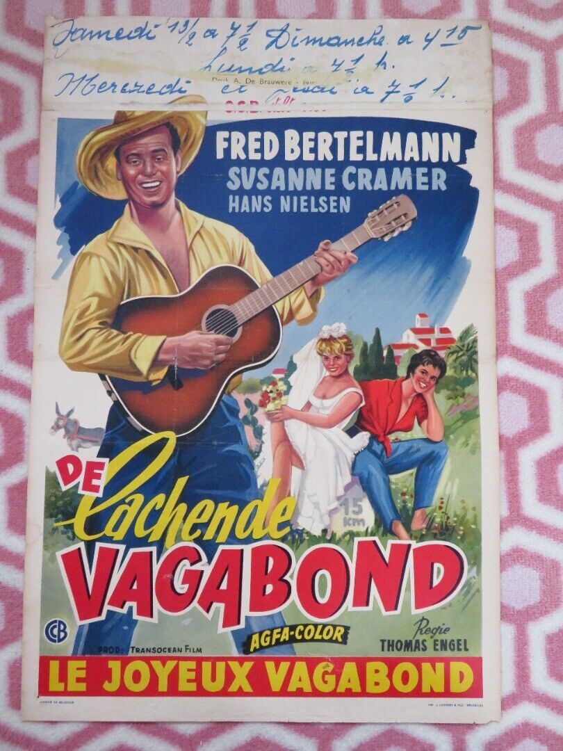 DE LACHENDE VAGABOND BELGIUM (21.5"x 14") POSTER FRED BERTELMANN SUSANNE CRAMER