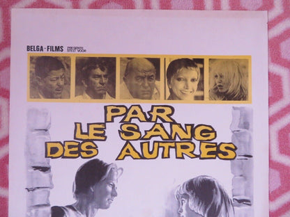 PAR LE SANG DES AUTRES BELGIUM (21.5"x 14") POSTER YVES BENEYTON 1974