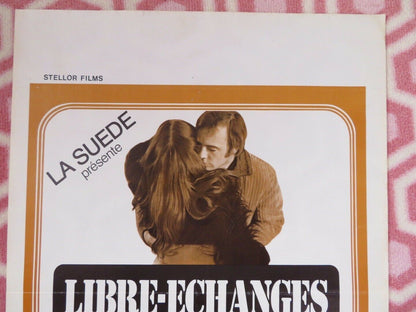 LIBRE-ECHANGES/ WIDE OPEN BELGIUM (21.5"x 14.5") POSTER KENT ARNE DAHLGREN 1974