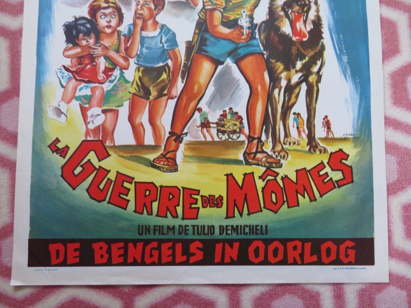 LA GUERRE DES MOMES/ La banda de los ocho BELGIUM (21.5"x 14") POSTER 1962