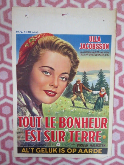 TOUT LE BONHEUR EST SUR TERRE/ All jordens fröjd BELGIUM (21.5"x14.5") POSTER